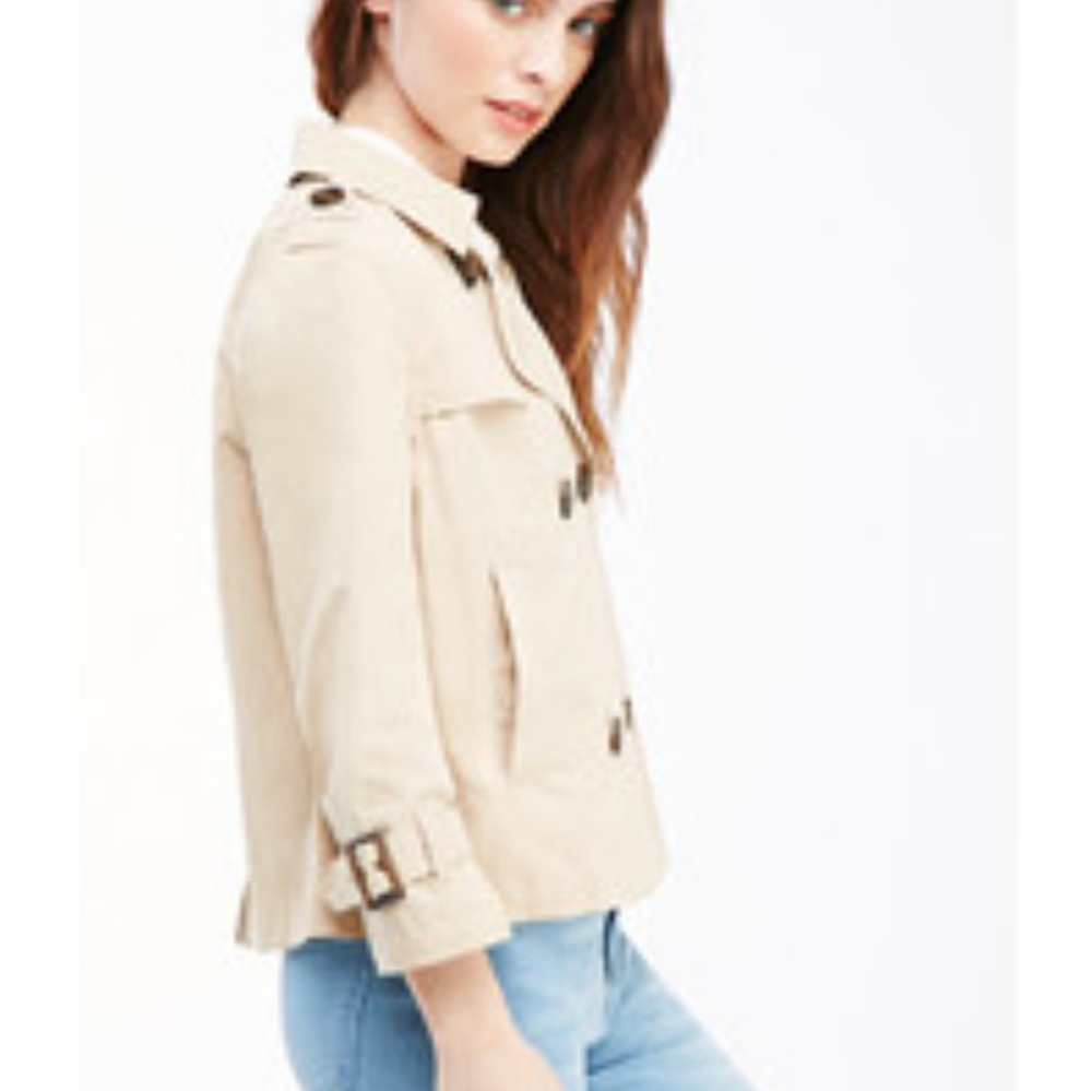 Lane Crawford beige cropped jacket